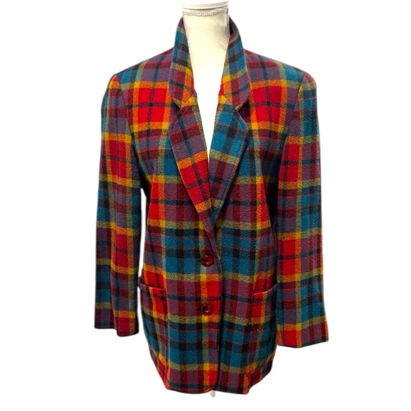 Vintage Limited Plaid Blazer It’s A Banger 🔥 - Picture 2 of 7